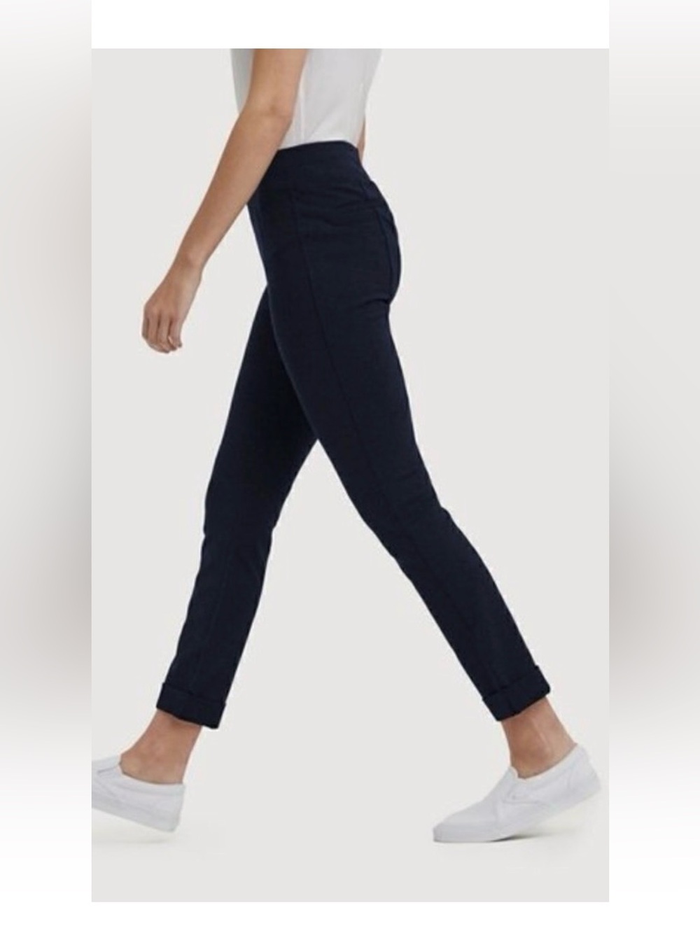 Kit and Ace YORK Black Straight-Leg Pull-On Pants